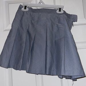 White and blue stripped adidas tennis skirt